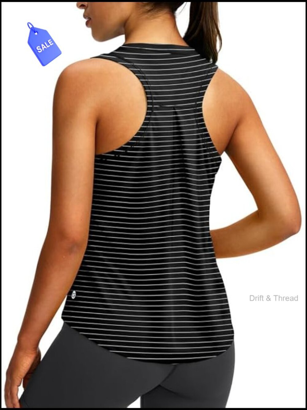 Women's Racerback Athletic Tank Top Loose Fit Workout Yoga Running Shirt